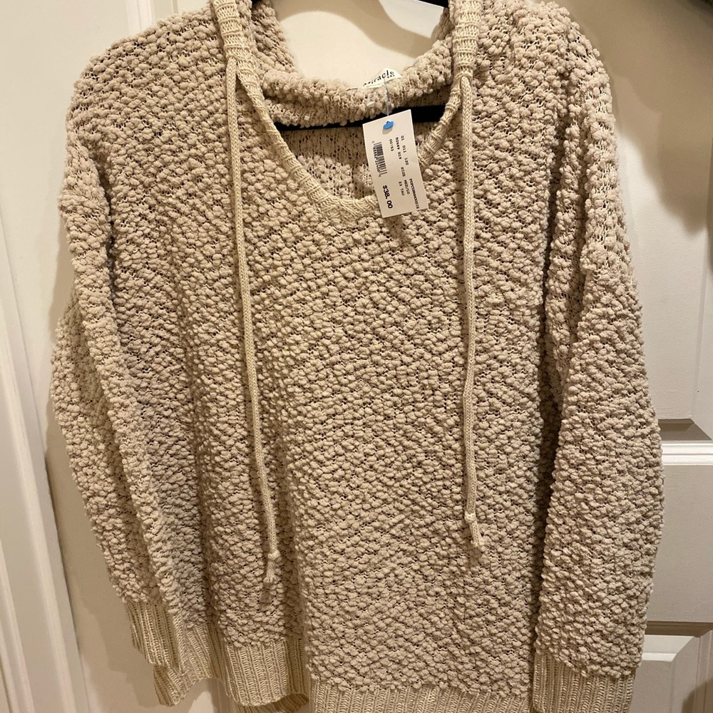 Beige Popcorn Sweater